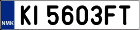 Trailer License Plate